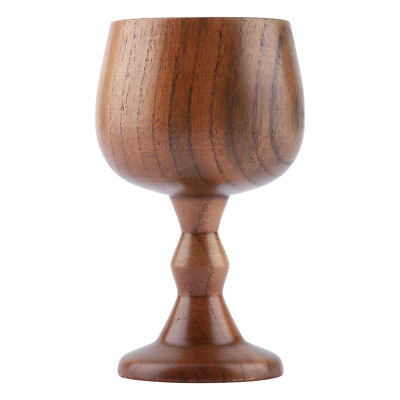 #ad 1 Elegant Wood Gobletalthy Multi functional Wood Cup For Drinking Wine BEL $16.52