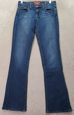 #ad Lucky Brand Charlie Baby Boot Jeans Womens Size 4 Blue Denim Medium Wash Pockets $24.93