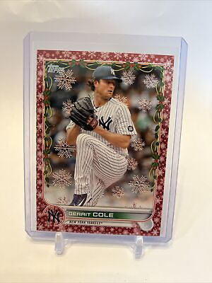 #ad 2022 Topps Holiday Gerrit Cole Red Metallic 3 99 Parallel #HW97 Yankees $29.99