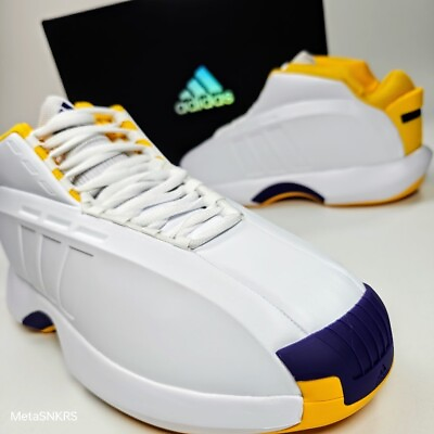 #ad Adidas Crazy 1 Lakers Men#x27;s US 13 White Purple Yellow Basketball Retro Kobe Home $96.00