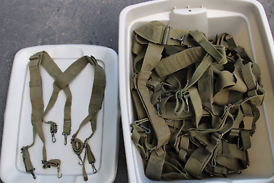 #ad US Military WWII WW2 Original GI M1943 Combat Cartridge Belt Suspenders 1945 $54.95