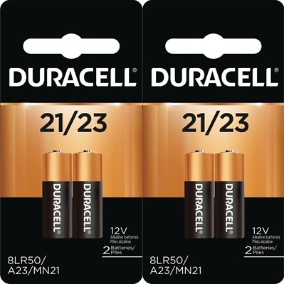 #ad 4 Pack Duracell A23 21 23 12 Volt MN21 MN23 23AE GP23 23A 23GA Batteries 2X2 $7.95