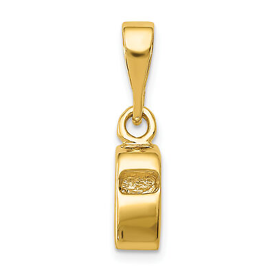 #ad 14K 3D Sports Whistle Pendant A9494 $365.87