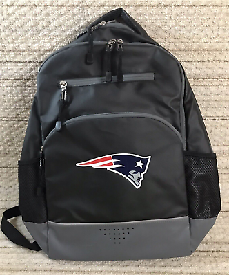 #ad Northwest NFL New England Patriots Black Grey Backpack Lrg New without tags $18.50