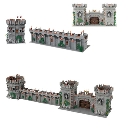 #ad Medieval Castle Tower Gate Castle Tower and Castle Wall Fortress New $278.34