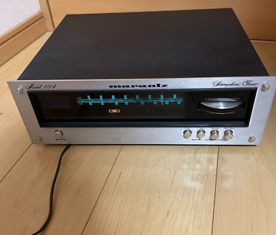 #ad Marantz Model 104 Tuner AC100V 50 60Hz FM AM Stereo Audio Radio Silver Equipment $188.90