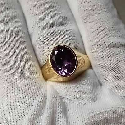 #ad Gorgeous Natural Amethyst Gemstone Sterling Silver Ring Jewelry $199.00
