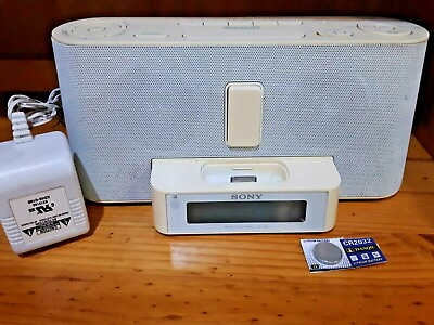 #ad Sony ICF C1iP Dream Machine Sound Speaker System Clock Alarm Radio 30 pin Ipod $39.99