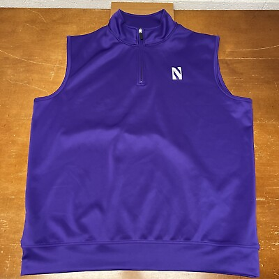 #ad Northwestern Wildcats Jacket Mens 2XL 1 4 Zip $29.95