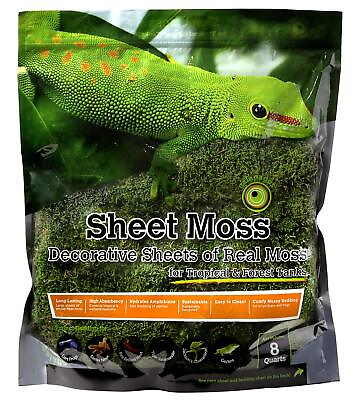 #ad Galápagos 05248 Sheets of Real Moss 8 Quart NaturalGreen $12.48