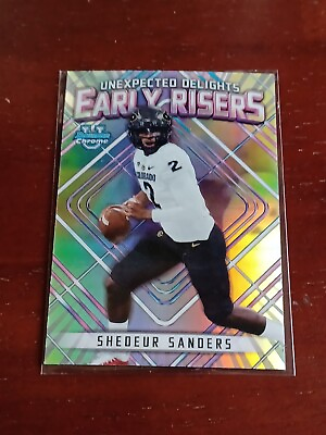 #ad 2023 Bowman Chrome Univ Shedeur Sanders Unexpected Delights Early Risers $3.25