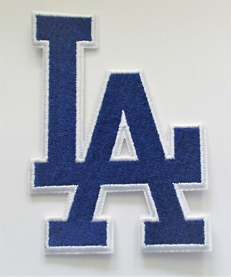 #ad LOT OF 1 MLB BASEBALL LOS ANGELES DODGERS BLUE LA EMBROIDERED PATCH # 59 $5.99