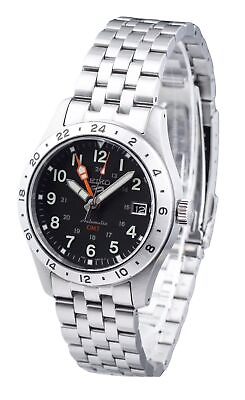 #ad Seiko 5 Sports GMT Field Series Stainless Steel Automatic SSK023K1 Mens Watch $258.73