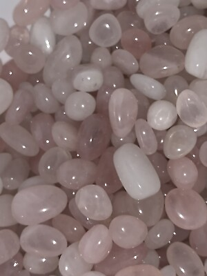 #ad 25 Polished Rose Quartz Stones Natural Healing Wire Wrap Jewelry $7.00