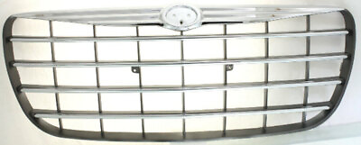 #ad Fits SEBRING 04 06 GRILLE Chrome Shell Painted Silver Insert Convertible Sedan $70.95