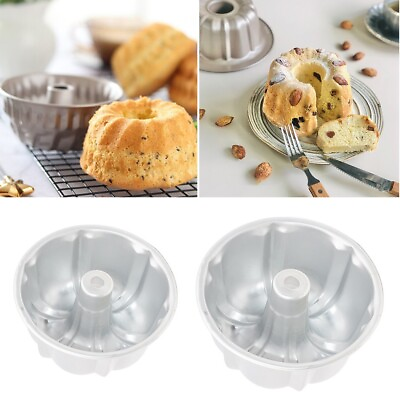 #ad Bakeware Baking Mould Cake Mold Cake Tin Pan Fluted Ring Non Stick Round Sale $9.88