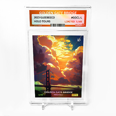 #ad GOLDEN GATE BRIDGE California Card GleeBeeCo Holo Tours Slab #GGCL L Only 49 $55.20