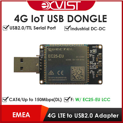 #ad 4G LTE USB Dongle w LTE FDD Wireless Modem EC25 EC25 EU W SIM Card Slot GPS $64.57