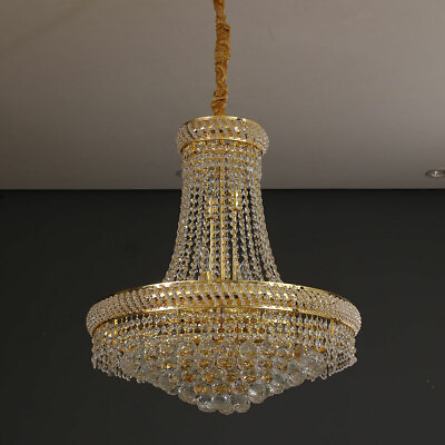 #ad K9 Crystal Chandelier Luxury Pendant Ceiling Lamp French Empire Lighting Fixture $194.00
