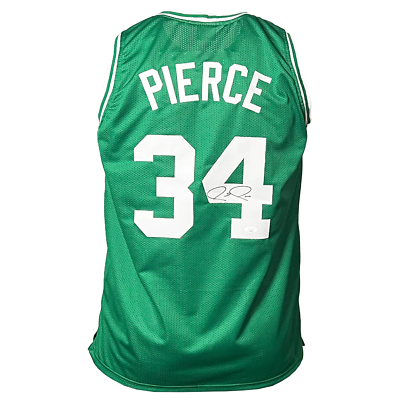 #ad Paul Pierce Signed Boston Green Basketball Jersey JSA $169.95