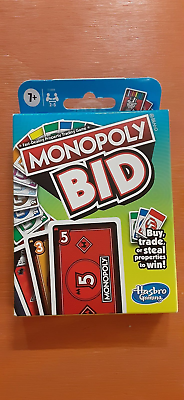 #ad Monopoly Bid Card Game $2.99