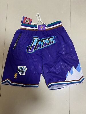 #ad Just Don Utah Jazz Throwback Shorts Size S XXL Men’s $28.49