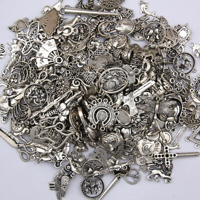 #ad DIY Jewelry Craft Findings Wholesale 100g Antique Tibetan Silver Charms Pendants $5.99