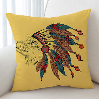 #ad Native American Chief Fox Cushion Cover $12.90