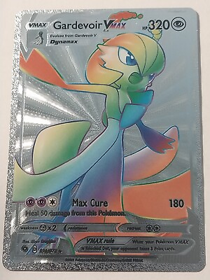#ad Gardevoir VMAX Rainbow Silver Metal Pokemon Card Collectible Gift Display NM $8.99