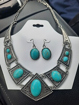 #ad Turquoise Women Collar... $29.00