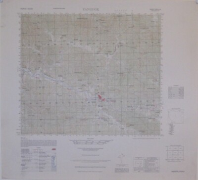 #ad 1951 US Army Korean War Topo Map YANGDOK Roads P#x27;yŏngwŏn Railway Line Ski Resort $49.99