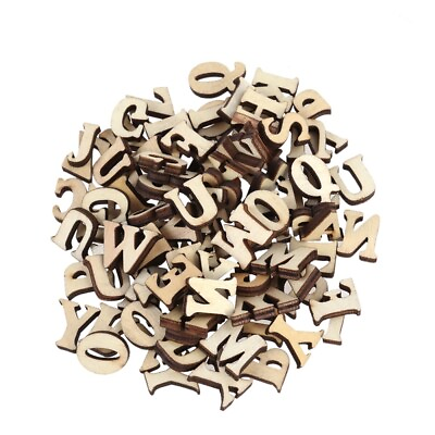 #ad Wooden Alphabet Letters 50PCS DIY Scrapbooking Decoration 1.5x1.5cm $6.54