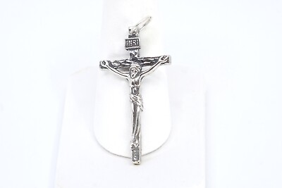 #ad 925 Sterling Silver Cross Pendant with 6mm Jump Ring $34.95