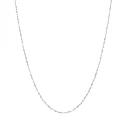 #ad White Gold Prince of Wales Chain Necklace 18quot; 10k $39.99