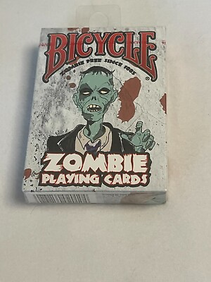 #ad New Deck of Zombie Bicycle Playing Cards Playing Cards Standard Size Zombie Face $4.24