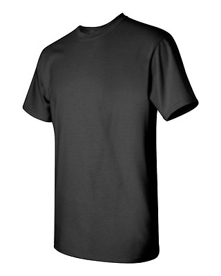 #ad 6 BLACK GILDAN T Shirts Cotton Heavyweight S M L XL 2XL 3XL 4XL 5XL BULK LOT $26.40