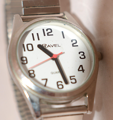 #ad Ravel RO225 T2813 Stainless Steel Stretch Strap Lightweight Unisex Wrist Watch GBP 8.97