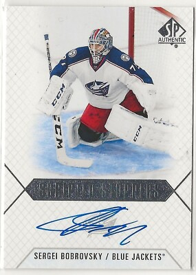 #ad 2015 16 SP Authentic Scripted Stoppers #SSSB Sergei Bobrovsky Columbus Blue $19.99