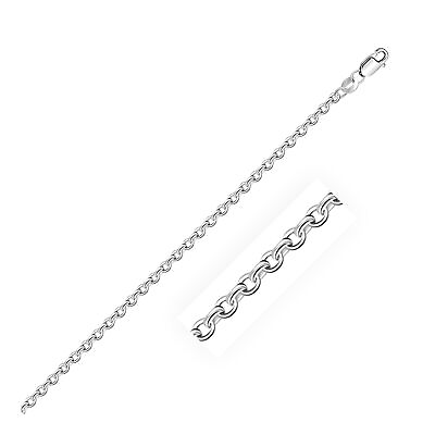 #ad 18quot; Inch Sterling Silver Cable Link Chain 2.3mm Necklace Premium Quality Unisex $56.20