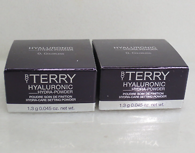 #ad T BY TERRY HYALURONIC HYDRA POWDER SETTING POWDER 0 COLORLESS 0.045 OZ LOT OF 2 $16.00