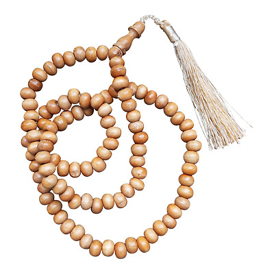 #ad Natural Handcrafted Light Brown Rustic Schoutenia Wood Tasbih Prayer Beads $9.45