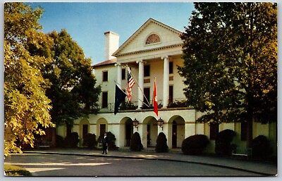#ad Vtg Virginia VA Williamsburg Inn Hotel 1950s Chrome View Postcard $1.99