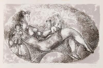 #ad Chaim Gross Happy Mother Lithograph signed and numbered in pencil $485.00
