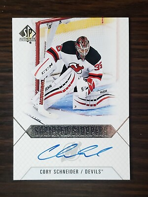 #ad Cory Schneider Auto 2015 16 Upper Deck SP Authentic Scripted Stoppers #SS CS C $11.99