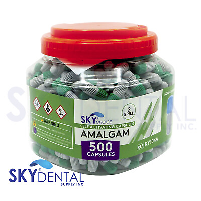 #ad Amalgam Dental Alloy 1 2 3 Spill Regular Set 500 or 50 Capsules $429.99