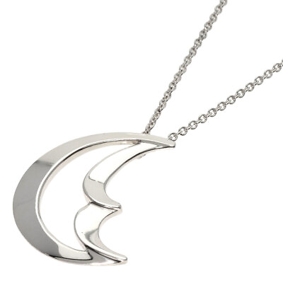 #ad TIFFANYamp;Co. Necklace Crescent moon Silver $158.00