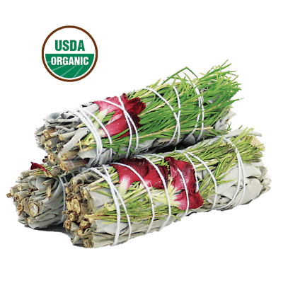 #ad 3 Pack Floral White Sage Sweet Morning Smudge Stick 4 inch Bundles for Blessings $8.99