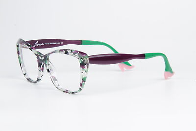 #ad 500$ FACE A FACE BOCCA GINA 2 Violet Green Womens Round Eyeglasses Frames K43 6 $200.00