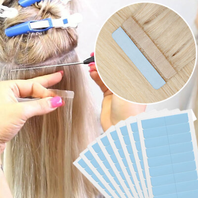 #ad 20pcs Double Sided Adhesive Tape Glue For Tape in Human Hair Extension Skin Weft $6.95