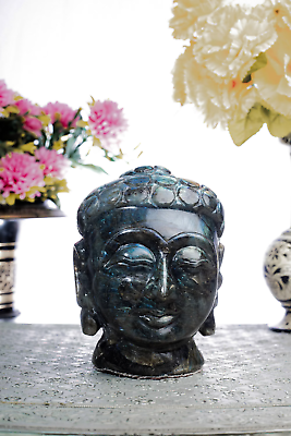 #ad Buddha Statue Zen Meditation Labradorite Stone Yoga Decor Spiritual Art Healing $399.00